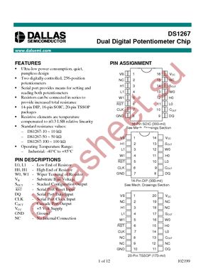 DS1267-010+ datasheet  